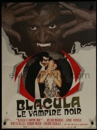 2y173 BLACULA French 23x31 1972 black vampire William Marshall is deadlier than Dracula!