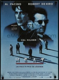 2y187 HEAT French 16x22 1995 Al Pacino, Robert De Niro, Val Kilmer, Michael Mann directed!