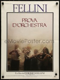 2y191 ORCHESTRA REHEARSAL French 16x21 1979 Federico Fellini's Prova d'orchestra, different!