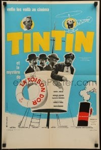 2y194 TINTIN ET LE MYSTERE DE LA TOISON D'OR French 16x24 1961 Talbot as Herge's Tintin, Tealdi art