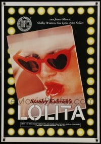 2y857 LOLITA Italian 1sh R1980s Stanley Kubrick, sexy Sue Lyon with heart sunglasses & lollipop!