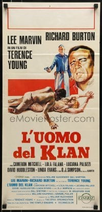 2y947 KLANSMAN Italian locandina 1974 Lee Marvin, Burton, a great place to live, if they let you!