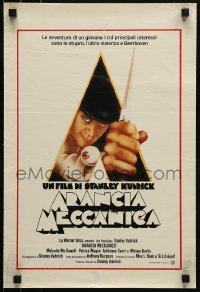 2y850 CLOCKWORK ORANGE Italian 13x20 R1970s Stanley Kubrick classic, Castle art of Malcolm McDowell!