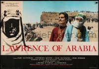 2y890 LAWRENCE OF ARABIA Italian 26x38 pbusta 1963 David Lean, c/u Peter O'Toole & Sharif!