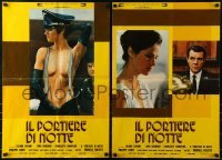 2y870 NIGHT PORTER group of 10 Italian 18x26 pbustas 1974 Il Portiere di notte, Bogarde, Rampling!