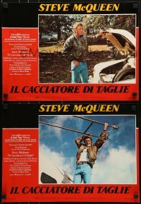 2y863 HUNTER group of 8 Italian 13x18 pbustas 1980 different images of Steve McQueen!