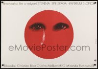 2y808 EMPIRE OF THE SUN Polish 27x38 1989 Stephen Spielberg, 1st Christian Bale, Pagowski art!