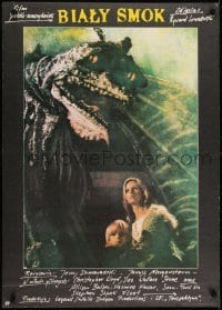 2y824 LEGEND OF THE WHITE HORSE Polish 26x37 1986 Christopher Lloyd, image of dragon!