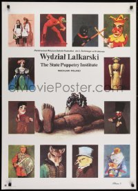 2y835 STATE PUPPETRY INSTITUTE Polish 27x37 1982 puppets and other figures by Jan Jaromir Aleksiun!