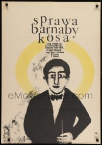 2y713 CASE OF BARNABAS KOS Polish 23x33 1967 Solan's Pripad Barnabas Kos, Krzymuska-Stokowska art!