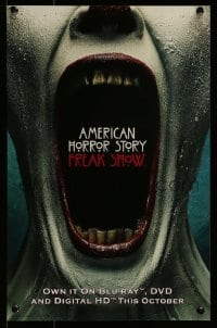 2z863 AMERICAN HORROR STORY 11x17 video poster 2015 Freak Show, bizarre clown image with huge mouth!