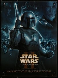 2z866 ATTACK OF THE CLONES 12x16 Singapore video poster 2002 Star Wars Episode II, Boba Fett!