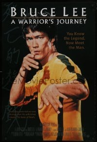 2z870 BRUCE LEE: A WARRIOR'S JOURNEY 27x40 video poster 2000 martial arts legend Bruce Lee!