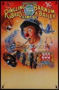 2z028 RINGLING BROS & BARNUM & BAILEY CIRCUS 25x39 circus poster 1993 circus acts!