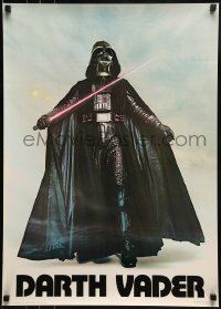 2z435 DARTH VADER 20x28 commercial poster 1977 Seidemann, the Sith Lord w/ lightsaber activated!