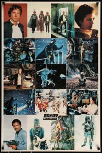 2z454 EMPIRE STRIKES BACK 23x35 New Zealand commercial poster 1980 George Lucas classic, montage!