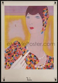 2z455 ERNST DRYDEN 24x35 English commercial poster 1983 fancily dressed woman, I.G. Farben!