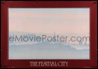 2z458 FESTIVAL CITY 20x28 Scottish commercial poster 1980 skyline shrouded in fog by Ronnie Leckie