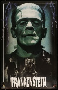 2z461 FRANKENSTEIN 22x35 commercial poster 2000s best portraits of Boris Karloff as the monster!