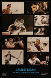 2z478 JAMES DEAN: THE FIRST AMERICAN TEENAGER 22x34 commercial poster 1978 great images of the legend!