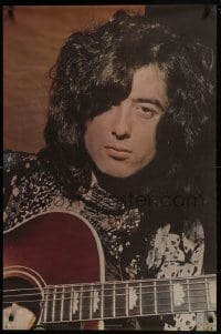 2z480 JIMMY PAGE 25x38 English commercial poster 1970 cool image w/ guitar from Led Zeppelin!