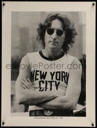 2z481 JOHN LENNON 18x24 commercial poster 1974 waist-high with arms crossed in NYC!