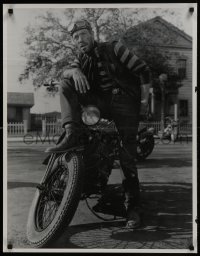 2z486 LEE MARVIN 24x31 commercial poster 1980s cool image on motorcycle from The Wild One!