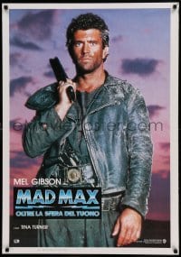 2z497 MAD MAX BEYOND THUNDERDOME 28x40 Italian commercial poster 1980s wasteland hero Mel Gibson!