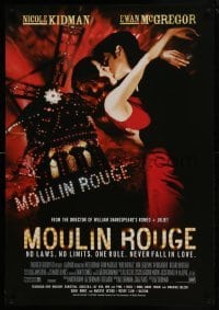 2z513 MOULIN ROUGE 27x39 French commercial poster 2001 sexiest Nicole Kidman & Ewan McGregor!
