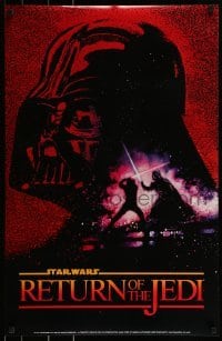 2z539 RETURN OF THE JEDI 22x34 commercial poster 1983 Revenge of the Jedi art of Vader by Struzan!