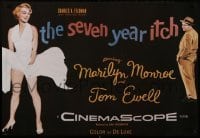 2z547 SEVEN YEAR ITCH 26x38 commercial poster 1970s great image of sexy Marilyn Monroe & Tom Ewell!