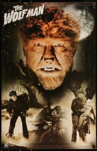 2z591 WOLF MAN 22x35 commercial poster 2000s best portraits of Lon Chaney as the monster!