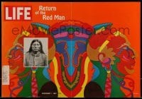 2z740 LIFE MAGAZINE magazine cover 1977 December 1st issue, Native American art by Milton Glaser!