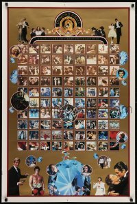 2z753 MGM DIAMOND JUBILEE 1sh 1983 images of all the Metro-Goldwyn-Mayer greats on gold background!