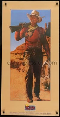 2z891 NOSTALGIA MERCHANT 20x40 video poster 1986 Rodriguez art of The Duke, John Wayne!