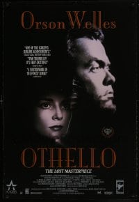 2z893 OTHELLO 26x38 video poster R1992 Orson Welles in the title role w/ Fay Compton, Shakespeare!