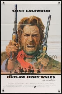 2z009 OUTLAW JOSEY WALES int'l test 1sh 1976 Eastwood is an army of one, art by Roy Andersen!