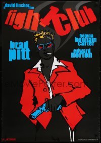 2z459 FIGHT CLUB Polish 27x39 2009 completely different artwork by Michal Ksiazek, Tribute!