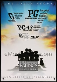 2z795 RATINGS ARE YOUR FRIEND 27x39 1sh 2000 MPAA film rating informational poster!