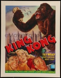 2z992 KING KONG 16x20 REPRO poster 1990s Fay Wray, Robert Armstrong & the giant ape!