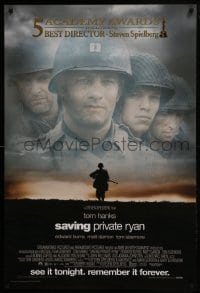 2z899 SAVING PRIVATE RYAN 27x40 video poster 1998 Spielberg, Tom Hanks, Tom Sizemore, Matt Damon