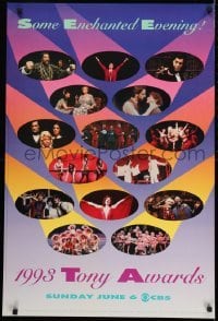 2z035 1993 TONY AWARDS 24x36 stage poster 1993 Liza Minelli, Kiss of the Spider Woman!