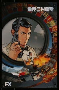 2z162 ARCHER tv poster 2014 really cool spy cartoon artwork, H. Jon Benjamin in the title role!