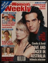 2z623 AUSTRALIAN WOMAN'S WEEKLY 16x21 New Zealand special poster 1996 Schiffer and Copperfield!
