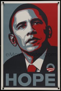 2z012 BARACK OBAMA 24x36 political campaign 2008 official Hope campaign poster, Shepard Fairey art!