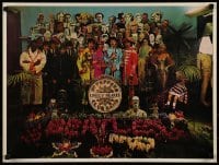 2z409 BEATLES 18x24 commercial music poster 1970s Sgt. Pepper's Lonely Hearts Club Band!