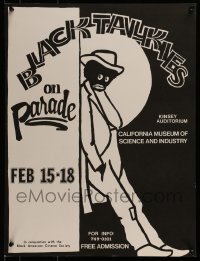 2z104 BLACK TALKIES ON PARADE 2-sided 17x23 festival poster 1977 African Americans historic films!