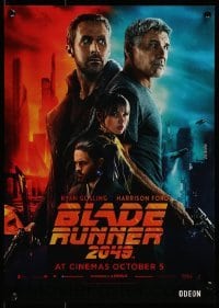 2z937 BLADE RUNNER 2049 IMAX English mini poster 2017 image with Harrison Ford & Ryan Gosling!