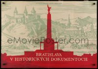 2z317 BRATISLAVA V HISTORICKYCH DOKUMENTOCH 23x33 Slovak art exhibition 1960 Slavin memorial!