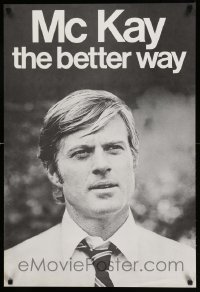 2z638 CANDIDATE 23x34 special 1972 different image of Robert Redford on faux campaign poster!